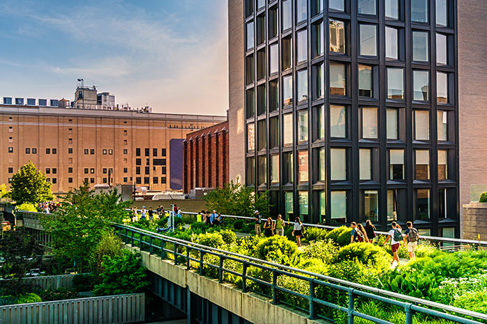 Historic brick buildings